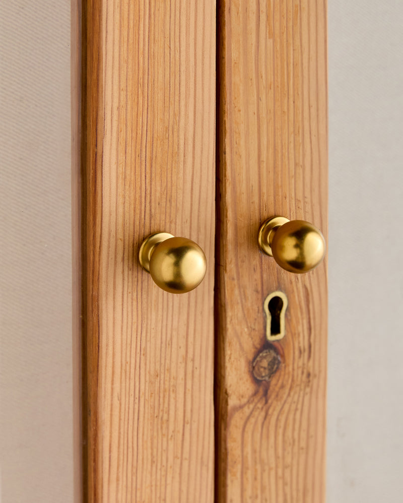 Aged Brass Knob, 18mm