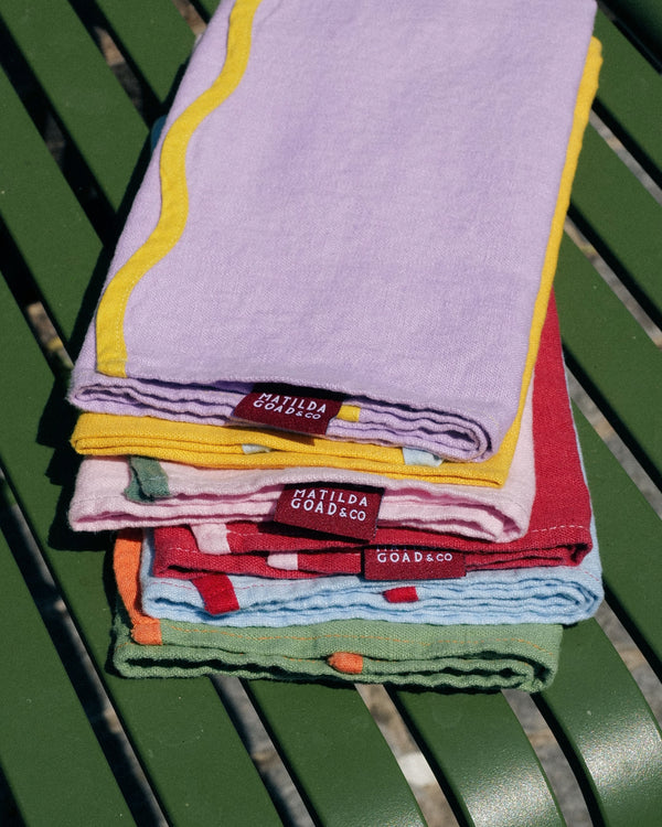 Set of 2 Waffle Cotton Hand Towels, Green – MATILDA GOAD & CO.