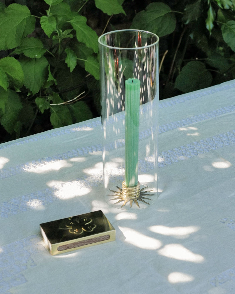 Sunburst Candle Holder, Brass