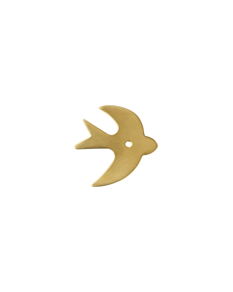 Bird Backplate, Aged Brass