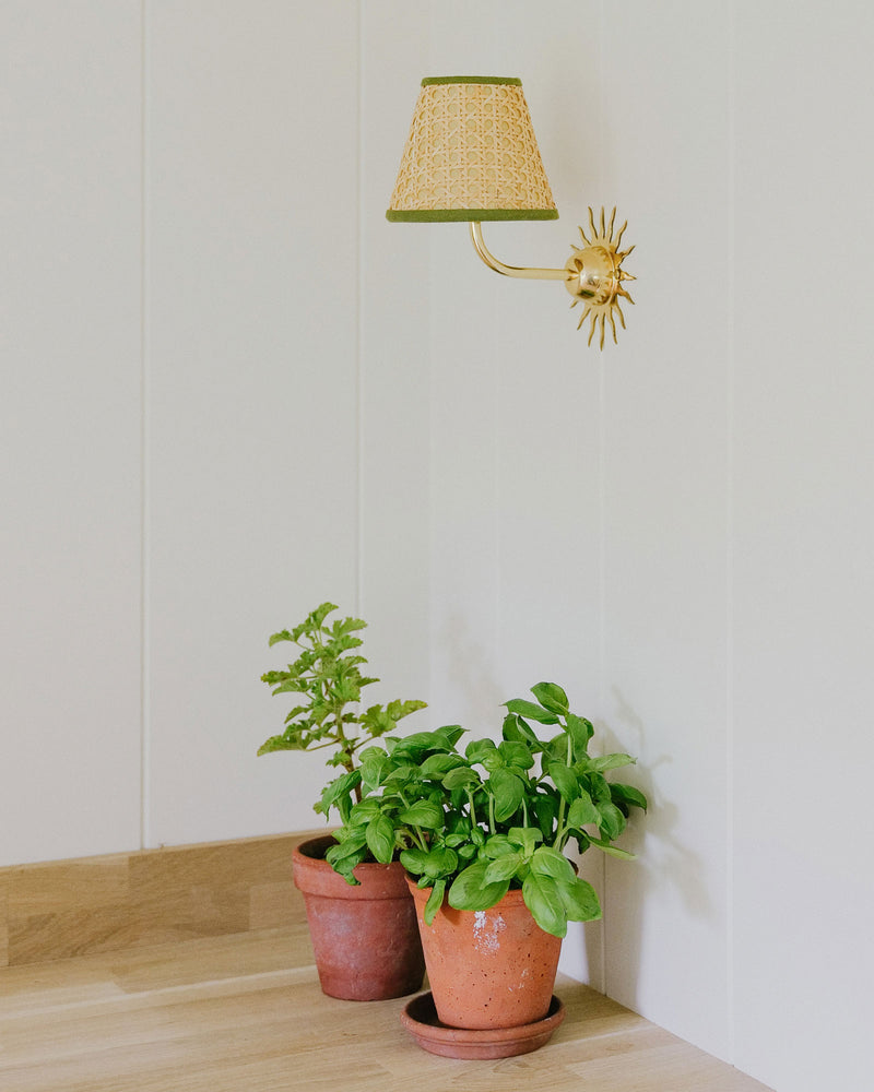 Sunburst Wall Light, Brass