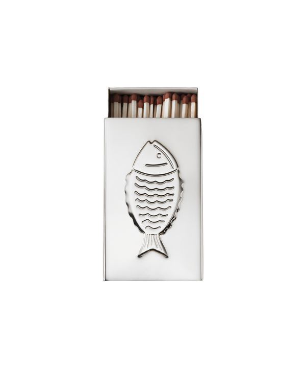 Silver Matchbox Sleeve, Fish