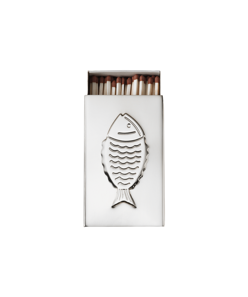 Silver Matchbox Sleeve, Fish