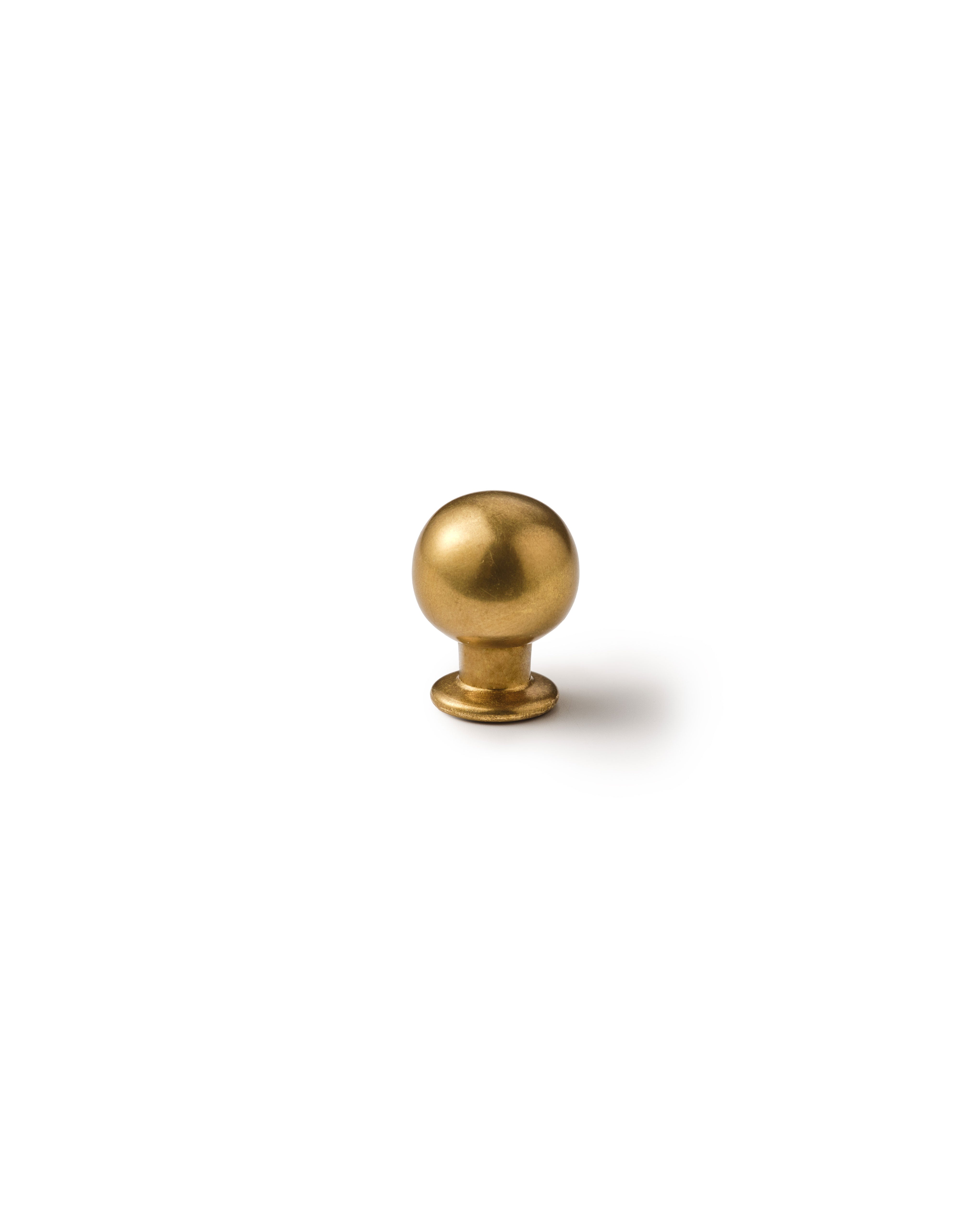 Aged Brass Knob, 18mm