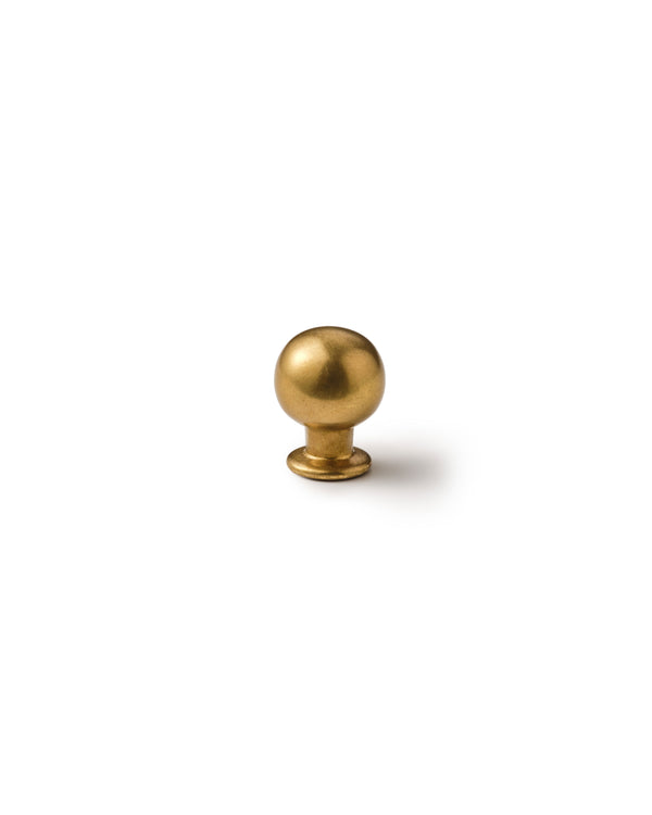 Aged Brass Knob, 18mm