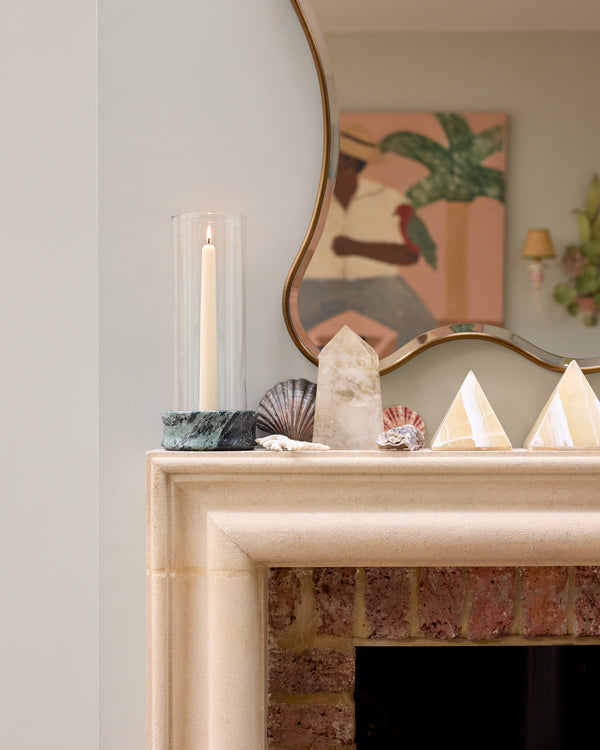 Marble Dinner Candle Holder Set