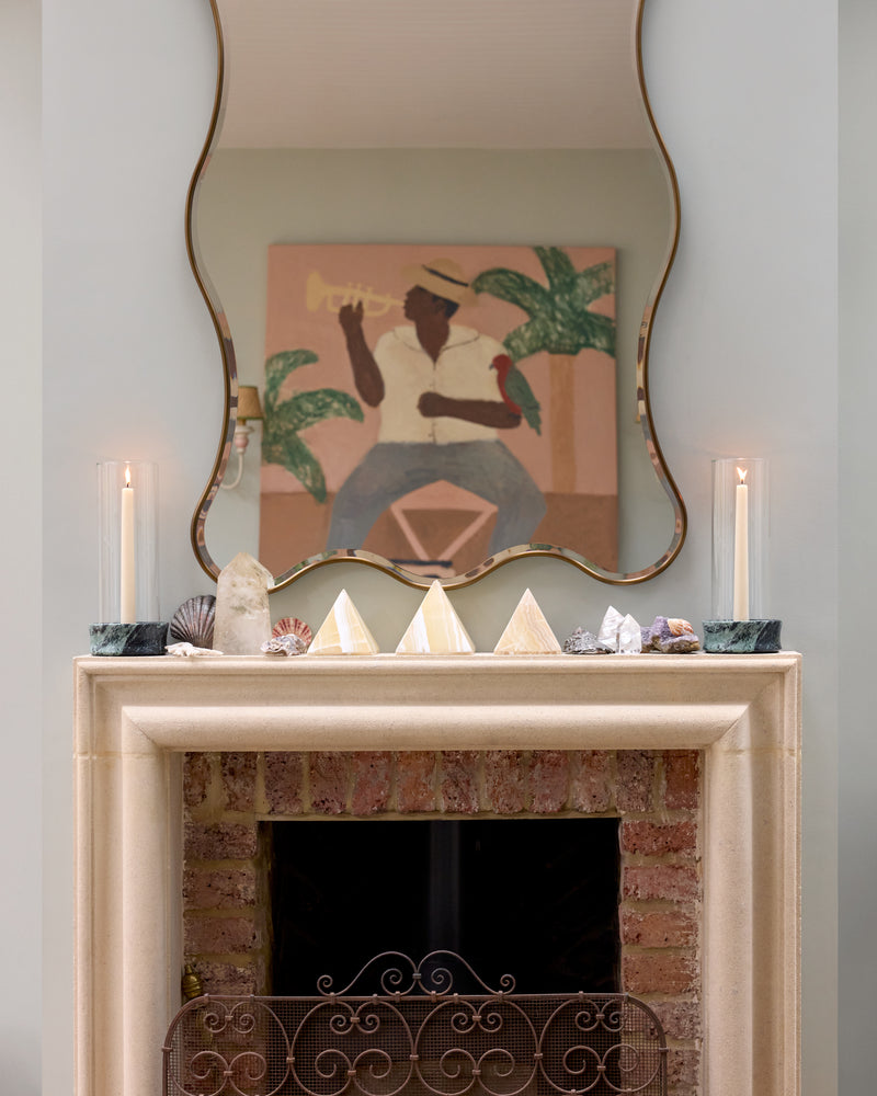 Marble Dinner Candle Holder Set