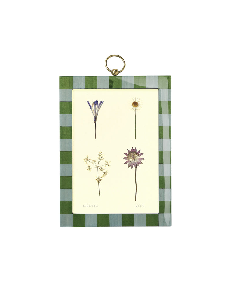 Rectangular Lacquered Frame, Green & Blue