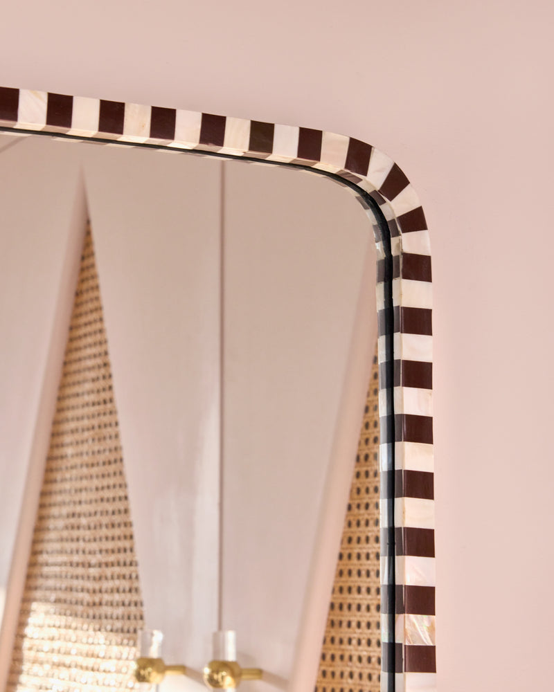 Pearl Full-Length Mirror, Chocolate