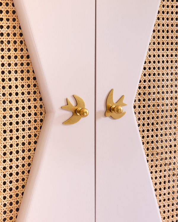 Bird Backplate, Aged Brass