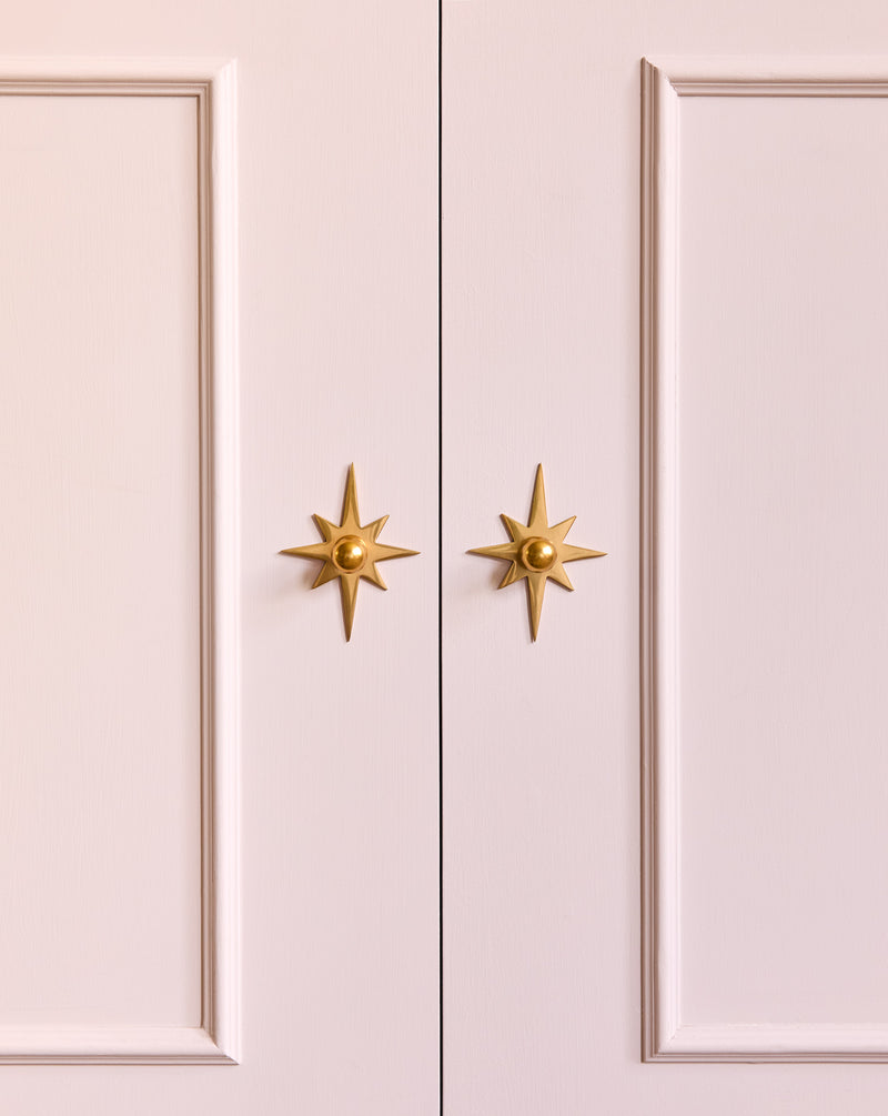 Star Backplate, Aged Brass