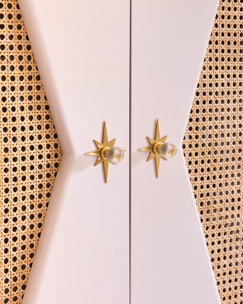 Star Backplate, Aged Brass