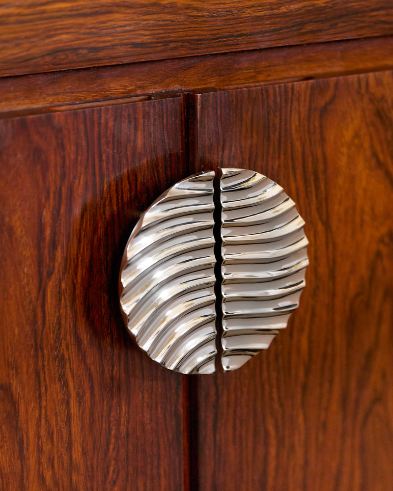 Pair of Medano Pulls, Polished Nickel