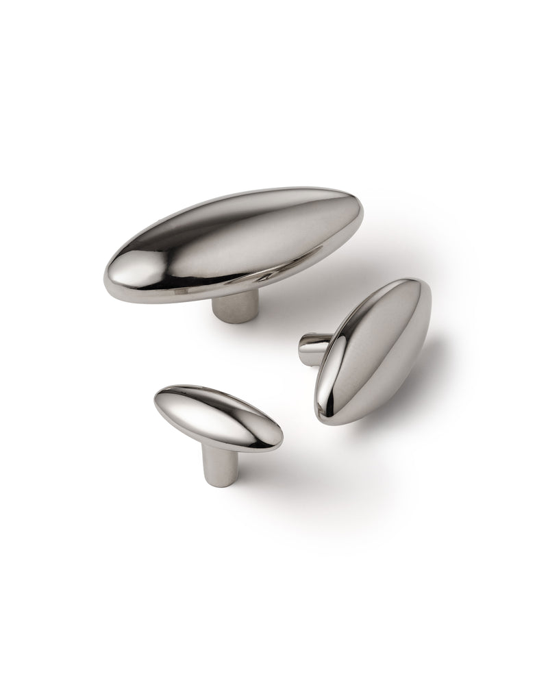Polished Nickel Oval Knob