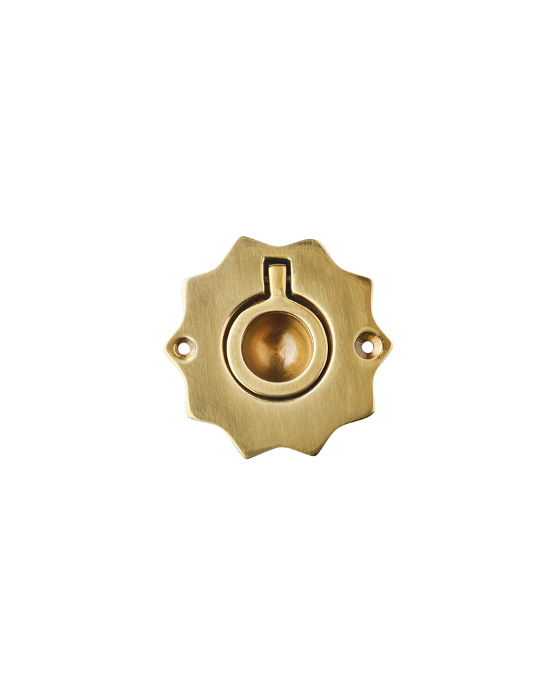 Wave Recess Pull, Aged Brass
