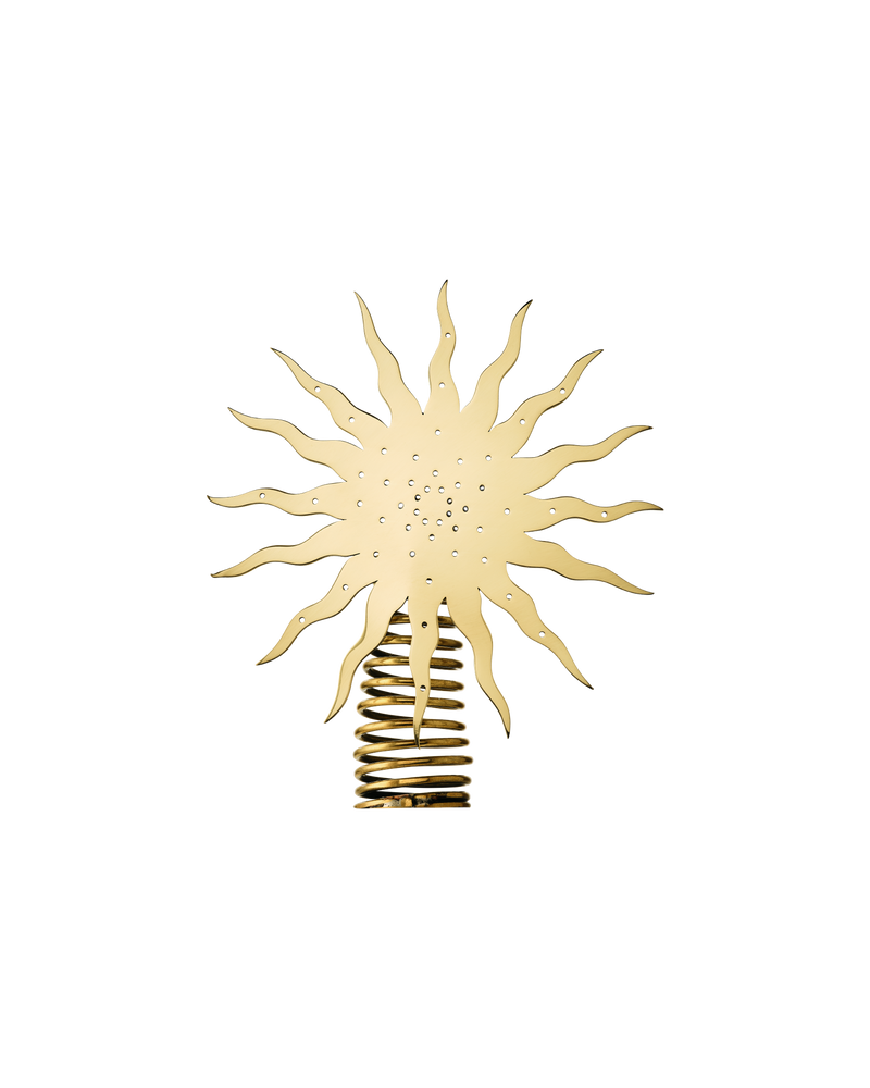 Brass Sunburst Tree Topper