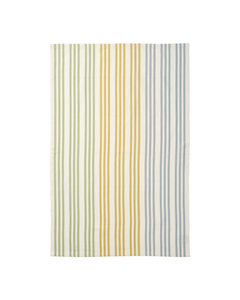 Stripe Tea Towel Set, Blues