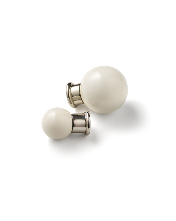 Coloured Knob, Warm White, Nickel