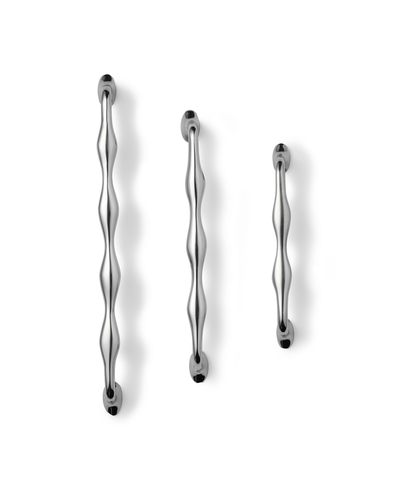 Wave Handle, Polished Nickel