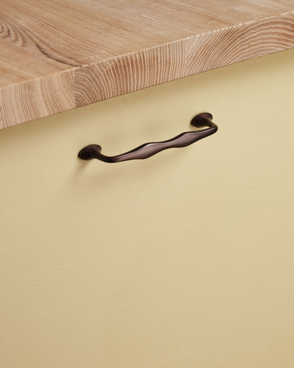 Wave Handle, Blackened Bronze