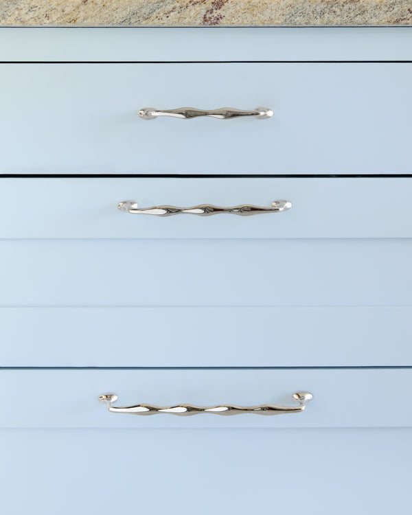 Wave Handle, Polished Nickel