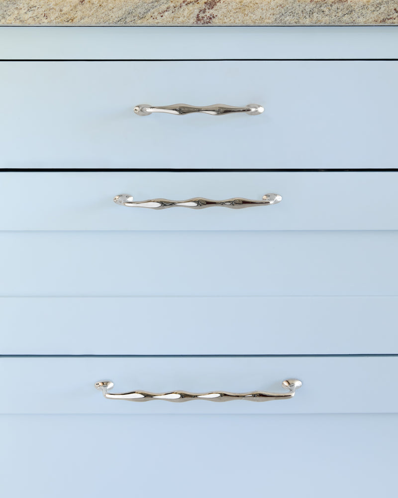 Wave Handle, Polished Nickel