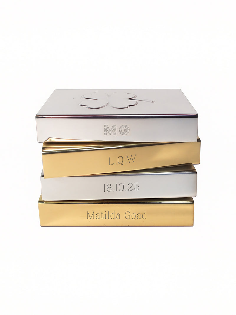 Lovebirds Matchbox Sleeve, Silver